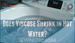 does viscose shrink in hot water