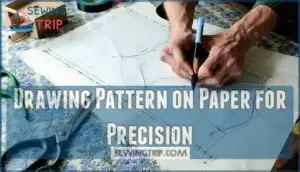 drawing pattern on paper for precision