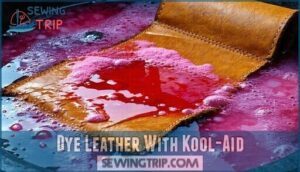 dye leather with kool-aid