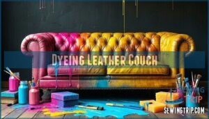 dyeing leather couch