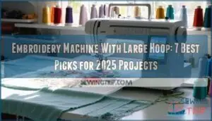 embroidery machine with large hoop