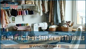 enjoy my step-by-step sewing tutorials