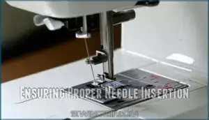 ensuring proper needle insertion