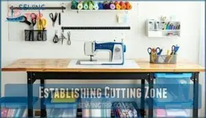 establishing cutting zone