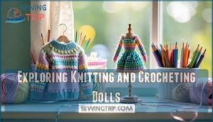 exploring knitting and crocheting dolls