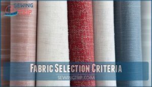 fabric selection criteria