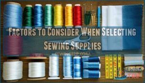 factors to consider when selecting sewing supplies