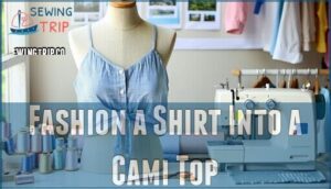 fashion a shirt into a cami top