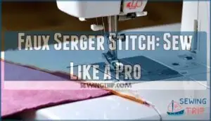 faux serger stitch sewing machine