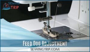 feed dog adjustment