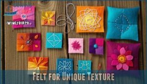 felt for unique texture