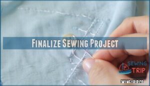 finalize sewing project