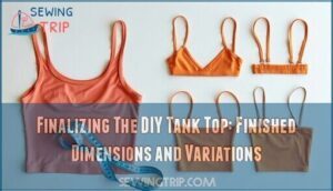 finalizing the diy tank top: finished dimensions and variations
