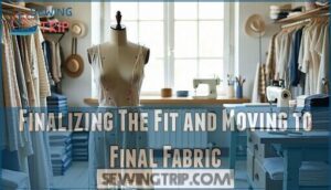 finalizing the fit and moving to final fabric