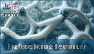 fine fibers increase breathability