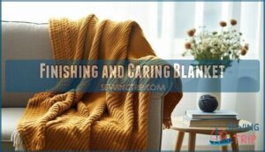 finishing and caring blanket