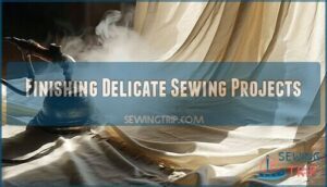 finishing delicate sewing projects