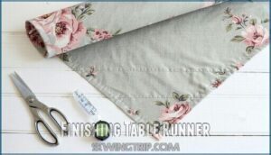finishing table runner