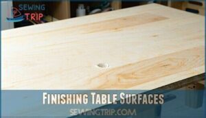 finishing table surfaces