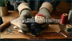 finishing touches for mittens
