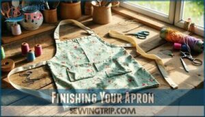 finishing your apron