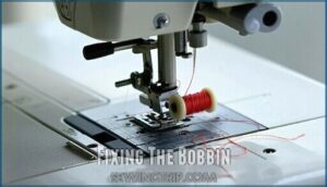 fixing the bobbin