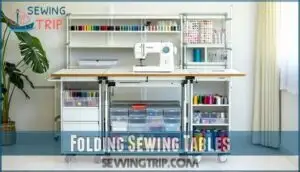 folding sewing tables