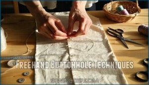 freehand buttonhole techniques