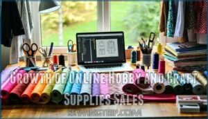 growth of online hobby and craft supplies sales
