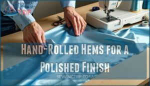 hand-rolled hems for a polished finish
