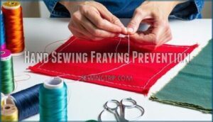 hand sewing fraying prevention