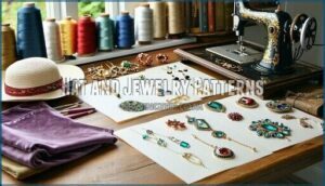 hat and jewelry patterns