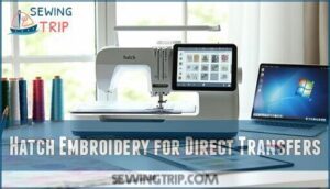 hatch embroidery for direct transfers