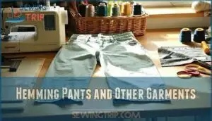 hemming pants and other garments