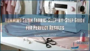 hemming satin fabric how to