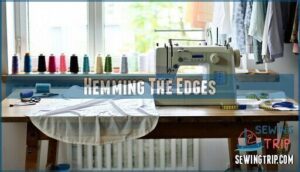 hemming the edges