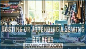 hosting or attending a sewing retreat