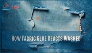 how fabric glue reacts washed
