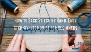 how to back stitch by hand