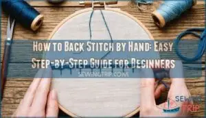 how to back stitch by hand