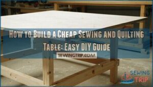 how to build a cheap sewing and quilting table