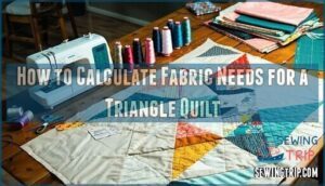 how to calculate fabric needs for a triangle quilt