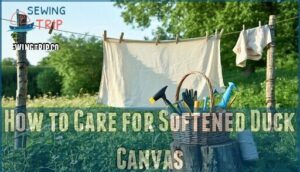 how to care for softened duck canvas