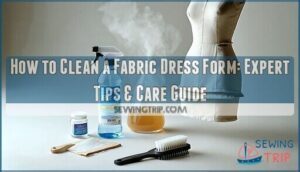 how to clean a fabric dress form