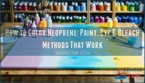how to color neoprene paint dye bleach