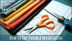 how to cut fusible interfacing
