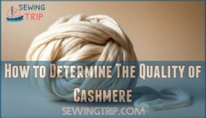 how to determine the quality of cashmere