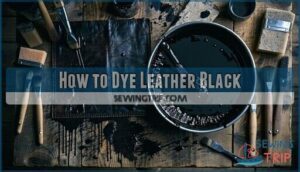 how to dye leather black