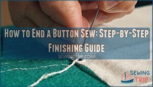 how to end a button sew