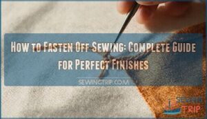 how to fasten off sewing